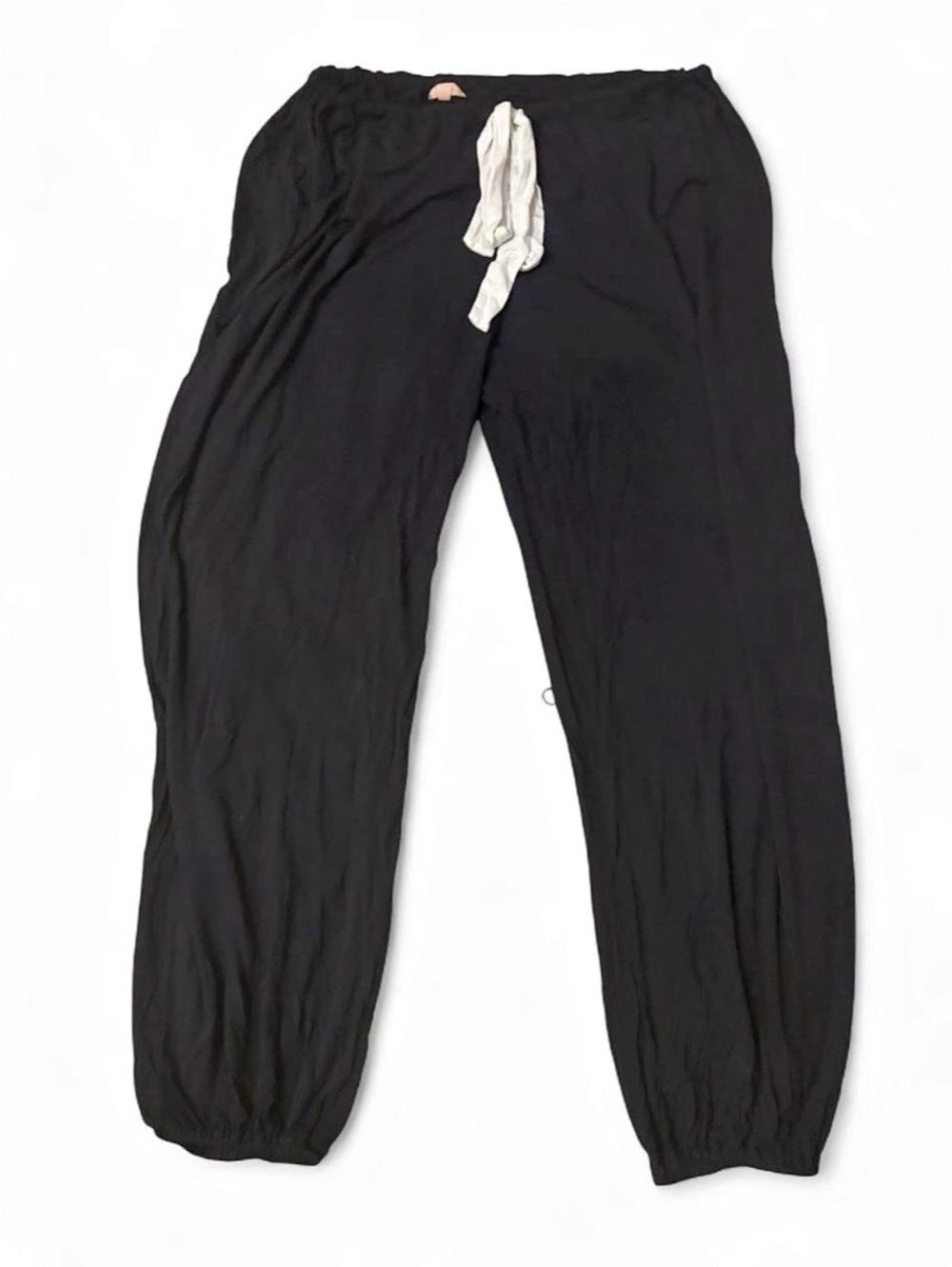 $148 eberjey Gisele The Slouchy Set Slouchy Jogger Pants in Black Sz xl